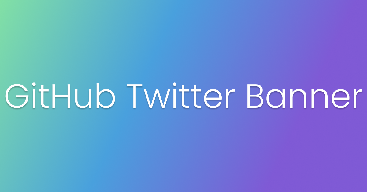 GitHub Twitter Banner